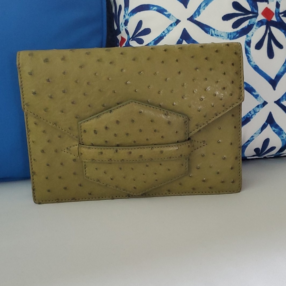 Genuine Ostrich Clutch